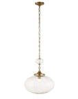 Bellaire - 1 Light Glass Shade Pendant - Gold
