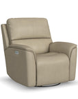 Henry - Power Swivel Gliding Recliner With Power Headrest, Lumbar, Heat & Massage