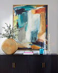 Painters High - Revisited Framed Abstract Art - Gold