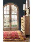 Melange - Zurich Accent Drawer Chest - Beige / Medium Walnut