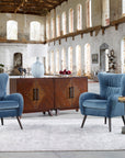 Dax - Mid-Century Accent Chair - Blue