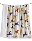 Campfire - Wild Horses Campfire Sherpa Throw 6 Per Carton - Multi Color