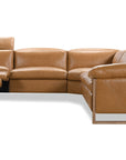 MS - Jericho Five-Piece Power Reclining Sectional - Light Brown