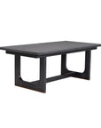 Waterfall - Rectangular Dining Table - Deep Ebony