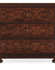 Charleston - Three-Drawer Wood Nightstand - Dark Brown