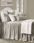 Luna - Twin Washed Linen Bedspread Set Set of 2 - Taupe