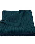 Stonewashed Cotton Velvet - Full/Queen Quilt - Deep Blue