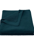 Stonewashed Cotton Velvet - Full/Queen Quilt - Deep Blue