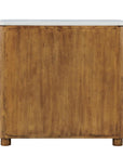 Mebarak - Reeded 2 Door Cabinet - Bronze,White,Woodtone