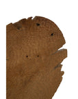 Teak Sculpture Set Set of 2 - Dark Brown