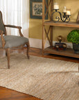 Tobais - Rescued Leather & Fabric Rug