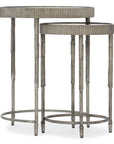 Melange - Accent Nesting Tables - Pearl Silver