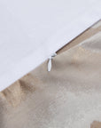 Serenity - King Modern Jacquard Comforter Set Set of 3 - Champagne
