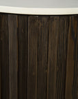 Cheers - Marble Console - Dark Brown