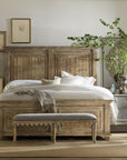 Boheme - Madera Bed Bench - Gray / Light Brown