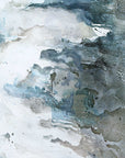 Lakeside Grande - Framed Abstract Print - Silver