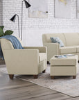 Nora - Fabric Ottoman