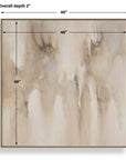 Embark - Hand Painted Abstract Canvas - Black / Brown / Gray / Woodtone