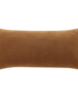 Genuine Leather - Woven Suede & Basket Weave Long Lumbar Pillow - Brown