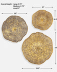 Radiance - Metal Wall Decor Set of 3 - Gold