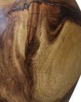 Lomas - Solid Wood Accent Stool - Dark Brown
