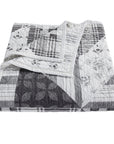 Patchwork Prairie - King Reversible Quilt Set Set of 3 - Black