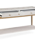 Perrine - Console - White / Gold
