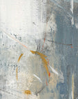 Blueprint - Hand Painted Modern Art - Black / Blue / Gold / Gray / Orange / White