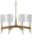 Lautoka - Rattan 8 Light Chandelier - Light Brown