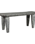 Fade To Black - Wood Bench - Black / White