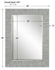 Belaya - Wood Mirror - Gray