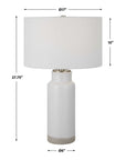 Albany - Farmhouse Table Lamp - White