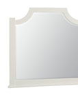 Maple Road - Scalloped Mirror With Beveled Glass - Soft White