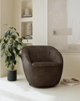 Wade - Swivel Chair - Milk Chocolate