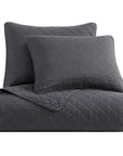 Cotton Comfort - Full/Queen Quilt Set (Set of 3) - Charcoal