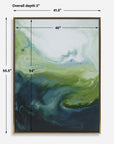 Serene Green - Framed Abstract Art