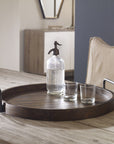 Reine - Round Wooden Tray - Dark Brown