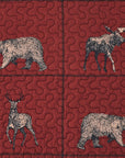 Woodland Plaid - Full/Queen Reversible Quilt Set Set of 3 - Red / Navy