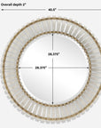 Denali - Textured Glass Round Mirror