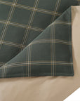 Windowpane - Full Plaid Comforter Set Set of 3 - Hunter Green