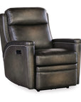 MS - Hamilton Power Recliner With Power Headrest - Dark Brown