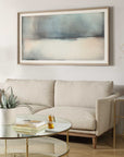 Deep Rains - Framed Abstract Print - Light Gray