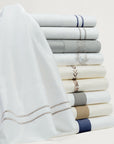 Scroll Sheet - King 350TC Gray Scroll Embroidered Sheet Set Set of 4 - Gray