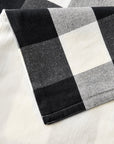 Camille - Queen Buffalo Check Comforter Set Set of 3 - Black / Natural