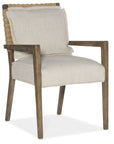 Sundance - Woven Back Arm Chair Set of 2 - Beige / Light Brown
