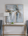 Road Less Traveled - Abstract Art - Blue