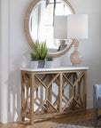 Catali - Stone Console Table - Ivory