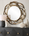 Cutting Edge - Bronze Round Mirror