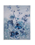 Blue Blooms Canvas Art - Blue