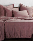 Cotton Canvas - King Stonewashed Coverlet - Sarsaparilla